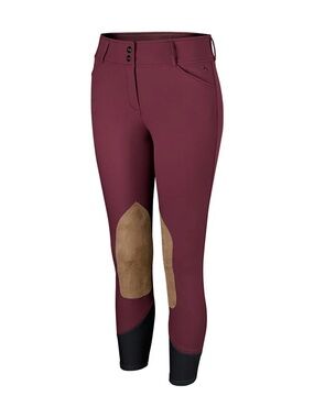 RJ Classics Anna Breeches Wmns 28R Berry Front Zip Horse Riding Equestrian Pants